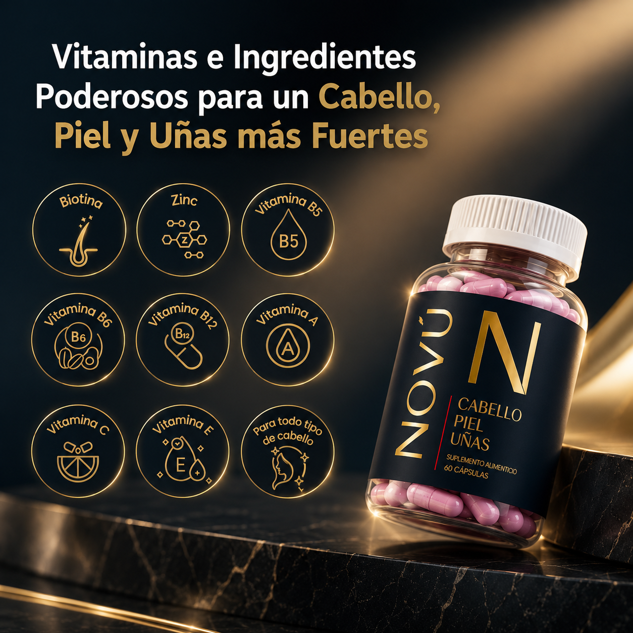 NOVÚ™ | El secreto para frenar la caída, activar el rebrote y tener el pelo, la piel y las uñas que siempre quisiste.